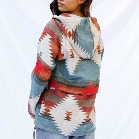 THE CHUMANI LADIES AZTEC PRINT HOODIE - Picture 5 of 6